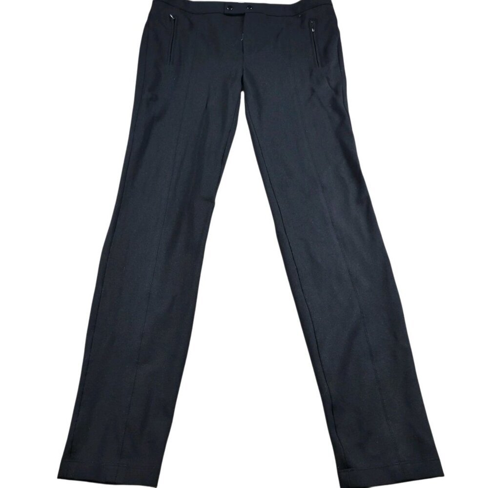 Vince Pants Women’s 10 Black Ponte Knit Ankle Skinny Stretch Read*